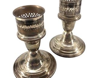 2pc. Gorham Sterling Silver Candle Holders