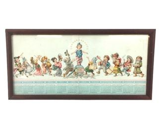 Antique 1893 World's Fair Calendar