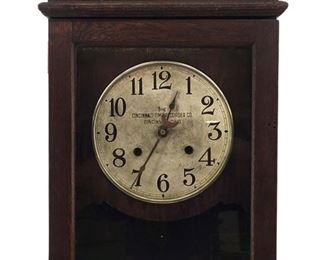 Antique Cincinnati Time Recorder Co. Clock