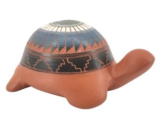 Signed Handcrafted Teracotta Navajo Turtle