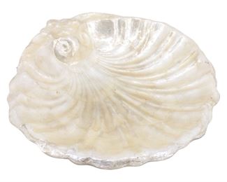 Vintage Manex Hawaii Celluloid Scallop Shell Bowl