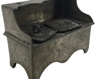 Antique Pewter Inkwell