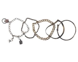 5pc. Sterling Bracelets