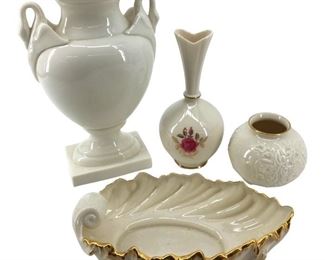 4pc. Lenox Fine Porcelain Vase/Dish Set