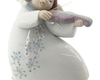 1992 Lladro Porcelain Little Angel with Violin