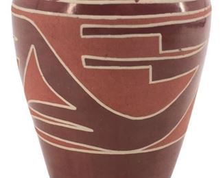 Vintage Native American Style Clay Pottery Vase