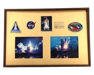 Vintage Framed NASA Collage