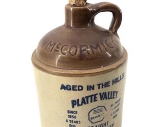 Vintage McCormick Platte Valley Whiskey Jug