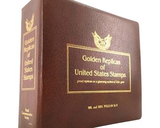 Golden Replicas of US Stamps Full Collection