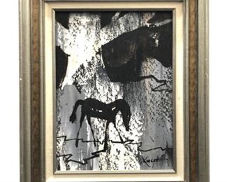 Signed Richard Knight "Horse" Acrylic on Canvas