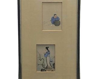 Vintage Asian Paint on Silk