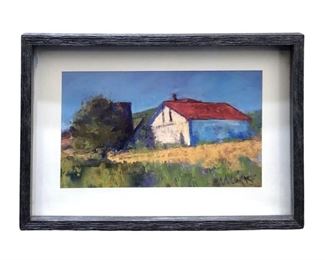 Vintage Milukas Farm Landscape Print