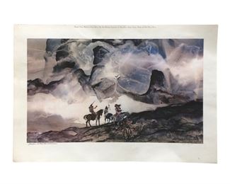 Signed Jason Williamson "Thunder God" AP Print