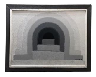 Signed Karri Howard Abstract Acrylic on Canvas