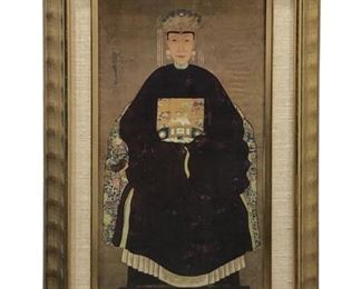 Old Ching Dynasty Painting on Silk