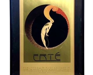 Signed Erté Mirage Editions Lithograph