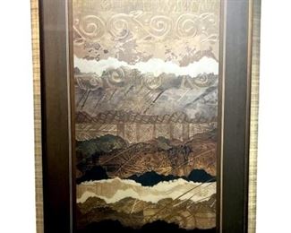 Signed John Butler Mixed Media Art