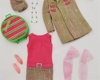 1516 - 1960's Mattel Barbie Francie #1286 Tweed-Somes Outfit
