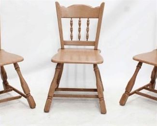 2252 - 3 Vintage chairs 33 x 17 x 16
