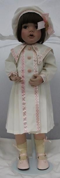 2685 - Porcelain numbered doll - 25" tall
