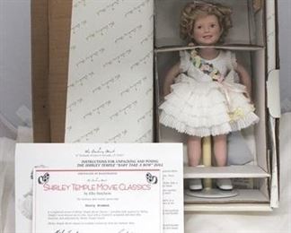 2716 - Shirley Temple Danbury Mint Movie Classics doll in box 11"
