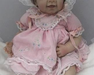 2731 - Ashton Drake Pretty in Pink realistic doll - 17"
