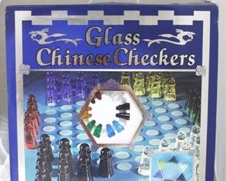 2795 - Glass Chinese Checkers - set in box
