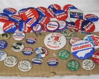2832 - Group Lot of Vintage Political Buttons
