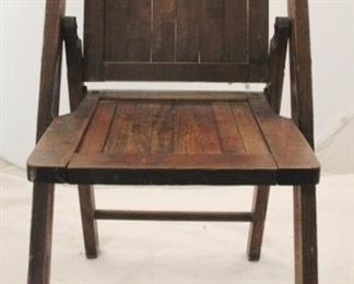2845 - Child's Size Wood Folding Chair 13 x 15 x 24
