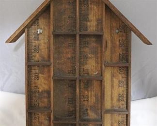 2850 - Wood Shelf made from Rulers 11 x 13
