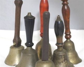 2872 - 6 Vintage Bells, assorted sizes

