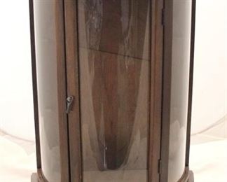 2882 - Table Top Cabinet w/ curved glass 13 x 6.5 x 22.5

