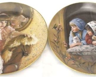 2888 - Set of 2 Reco Collector Plates 9.5" round
