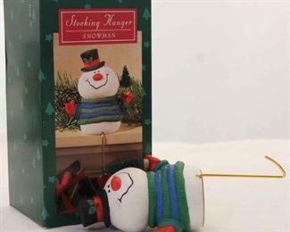2 - Hallmark Keepsake Stocking Hanger Snowman
