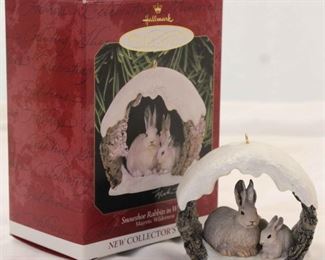 244 - Hallmark Keepsake Snowshoe Rabbits in Winter
