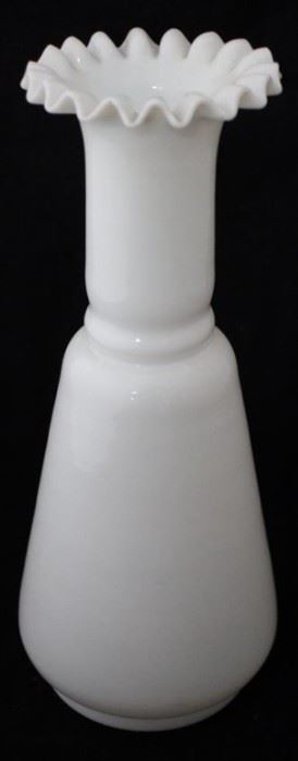 483 - Milk Glass Vase - 11" tall
