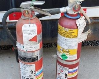 553x - 2 Fire Extinguishers - 22" tall
