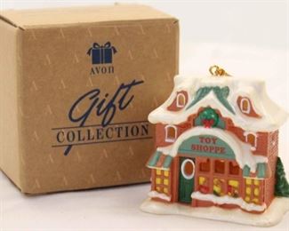 580 - Avon Gift Collection Snow Frost Falls Victorian Village
