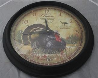 590 - "Wild Turkey" Clock - 16" round
