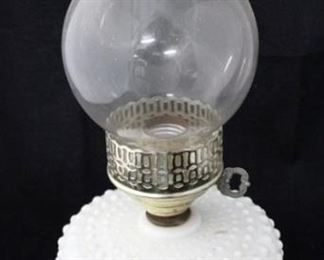 797 - Milk Glass Lamp 16" tall
