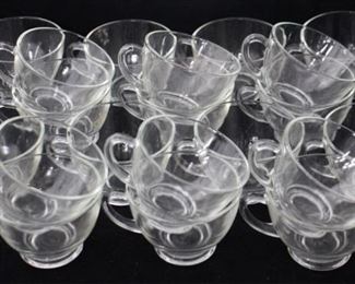 859 - 20 Clear Glass Punch Cups 2.25 tall
