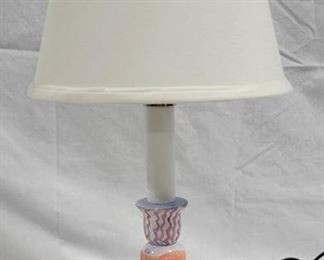 958 - Ceramic Pastel Lamp - 19.5" tall
