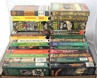 1009 - Assorted hunting VHS tapes

