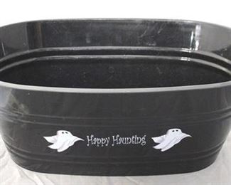 1070 - Happy Haunting plastic bucket 11 x 19 x 8
