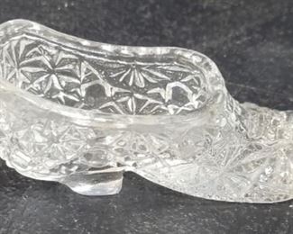 1457 - Small crystal glass shoe
