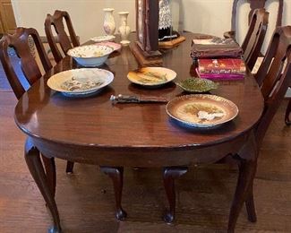Henkel Harris dinning table and 6 chairs.