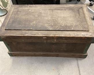 Antique wood working tool chest.
