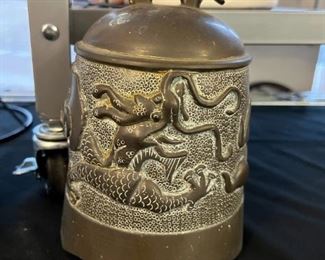 Asian cast metal bell