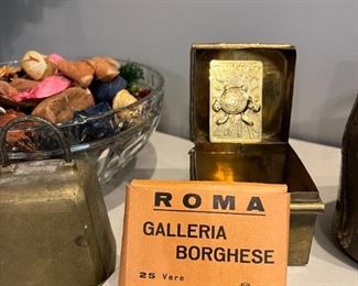 Roma Galleria Borhese photographs and Pokemon collector card. 