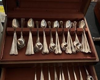 Large collection of teaspoons